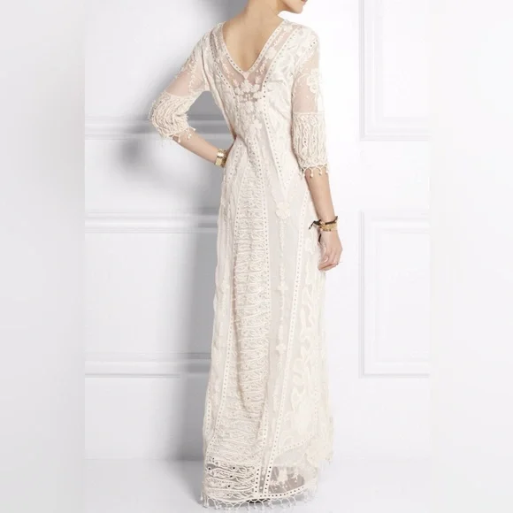 New! Kate Moss x Topshop Ivory/ Cream Embroidered Lace Maxi Dress size 12 NWT! - threedaughtersproperties.com New! Kate Moss x Topshop Ivory/ Cream Embroidered Lace Maxi Dress size 12 NWT! - threedaughtersproperties.com